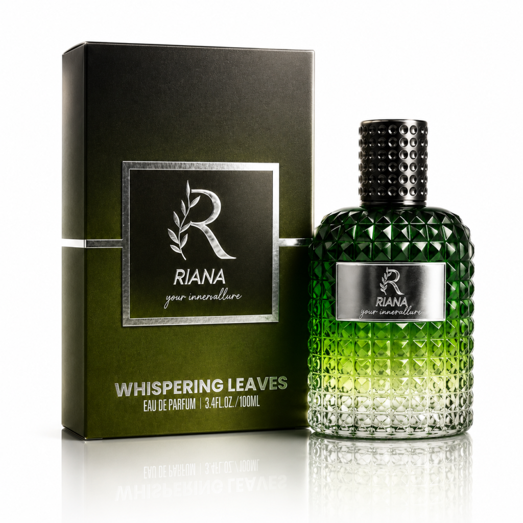 RIANA Whispering Leaves Eau de Parfum | Fresh Citrus & Oolong Tea Perfume for Men & Women