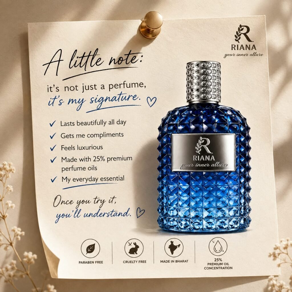 RIANA Beachy Affaire Perfume for Men & Women Fresh Citrus Aquatic Long Lasting Eau de Parfum
