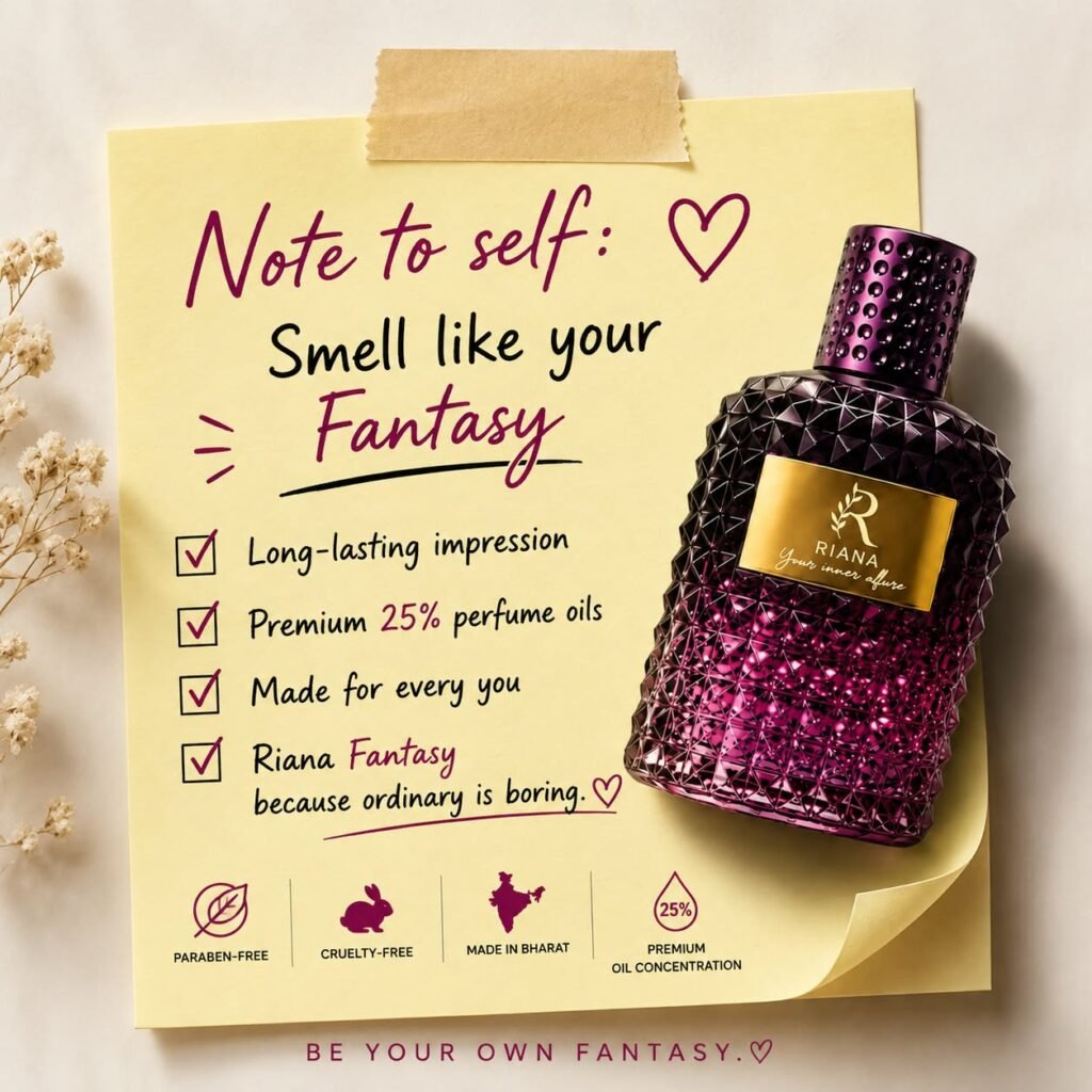 RIANA Fantasy Eau de Parfum 100ml Long Lasting Fruity Floral Woody Perfume for Women Everyday Luxury