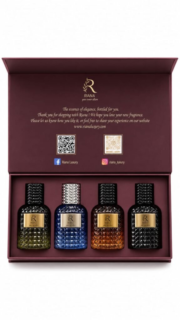 RIANA Luxury Perfume Gift Set 4 x 30ml for Every Occasion Long Lasting Eau de Parfum