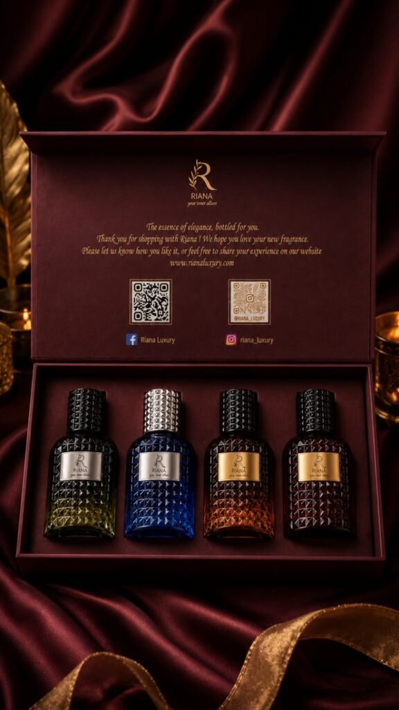 RIANA Luxury Perfume Gift Set 4 x 30ml for Every Occasion Long Lasting Eau de Parfum
