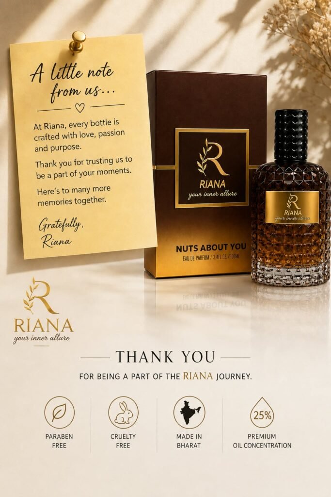 RIANA Nuts About You Eau de Parfum for Women Floral Gourmand Perfume Pistachio Vanilla Long Lasting