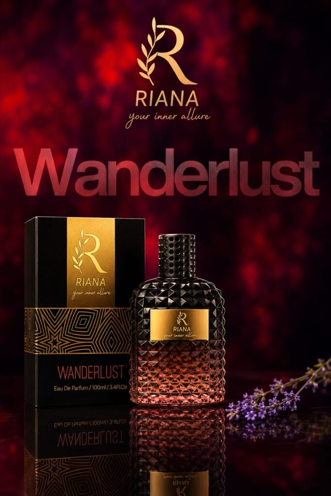RIANA Wanderlust Eau de Parfum for Men 100ml Long Lasting Woody Spicy Luxury Perfume with Citrus Freshness