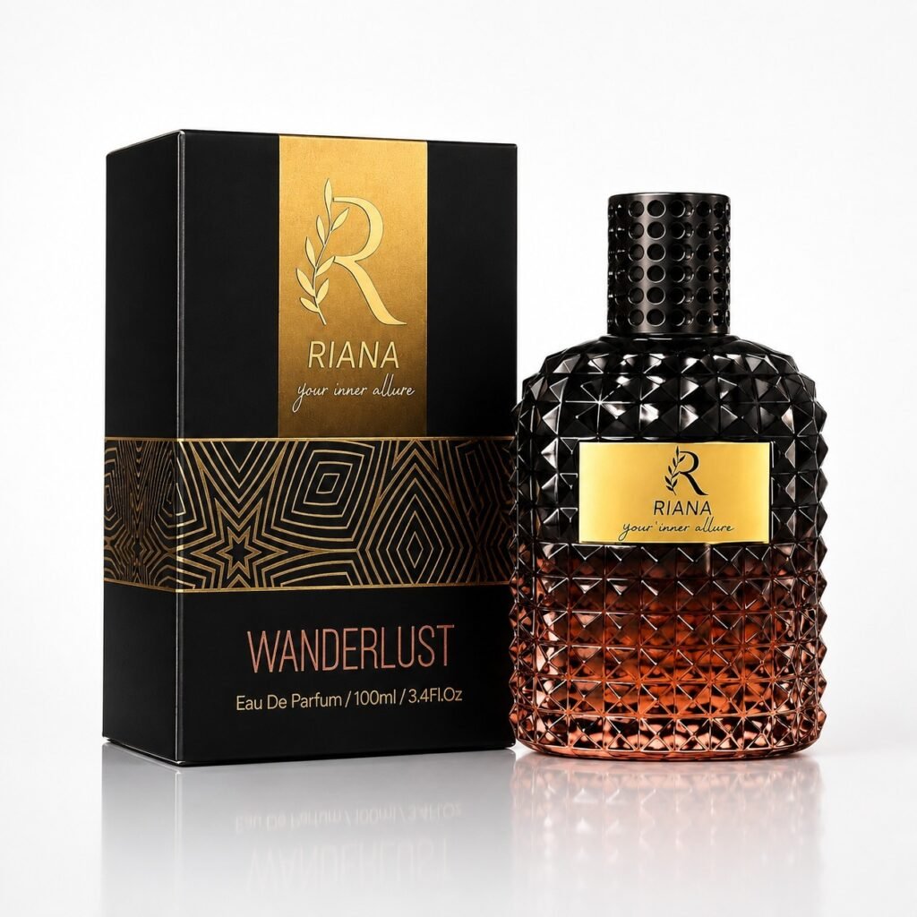 RIANA Wanderlust Eau de Parfum for Men 100ml Long Lasting Woody Spicy Luxury Perfume with Citrus Freshness